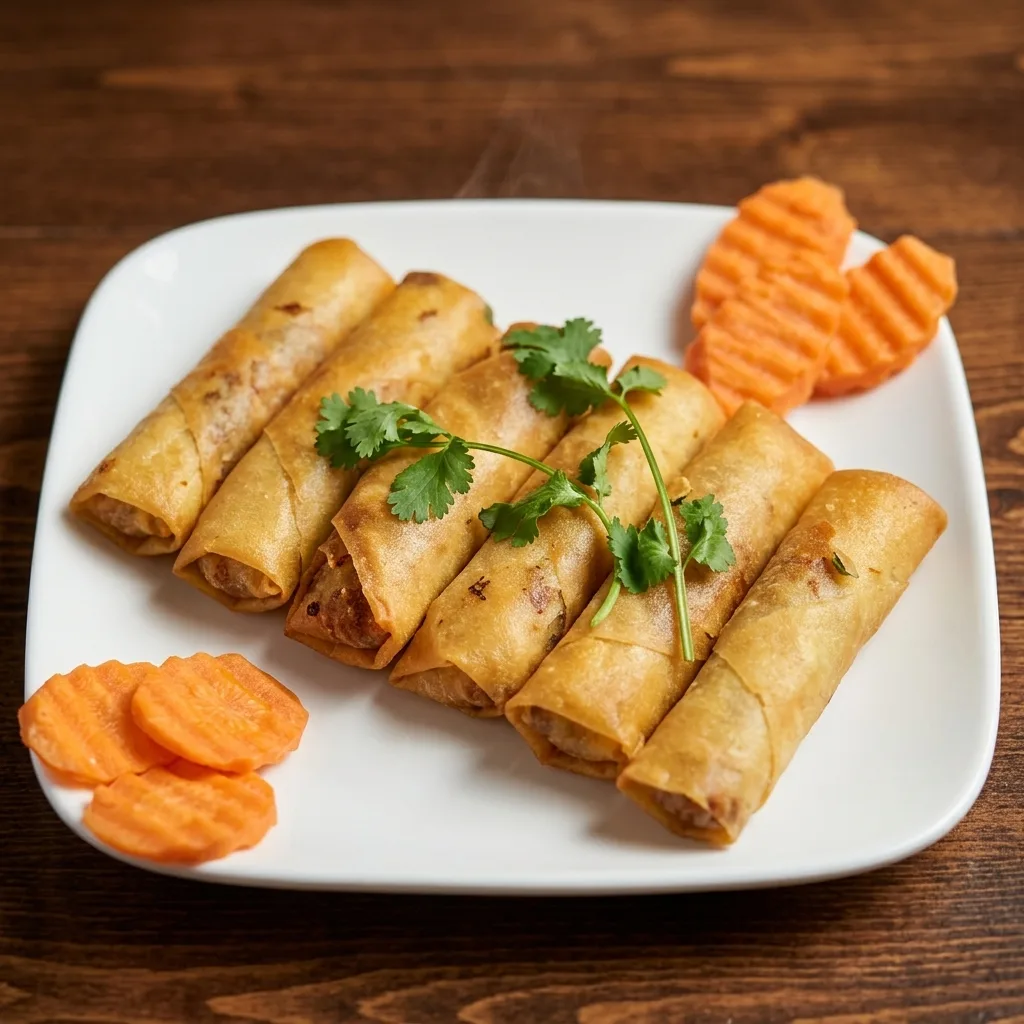 Crispy Vietnamese spring rolls served at Phuong Nam Restaurant on William Ave, Winnipeg